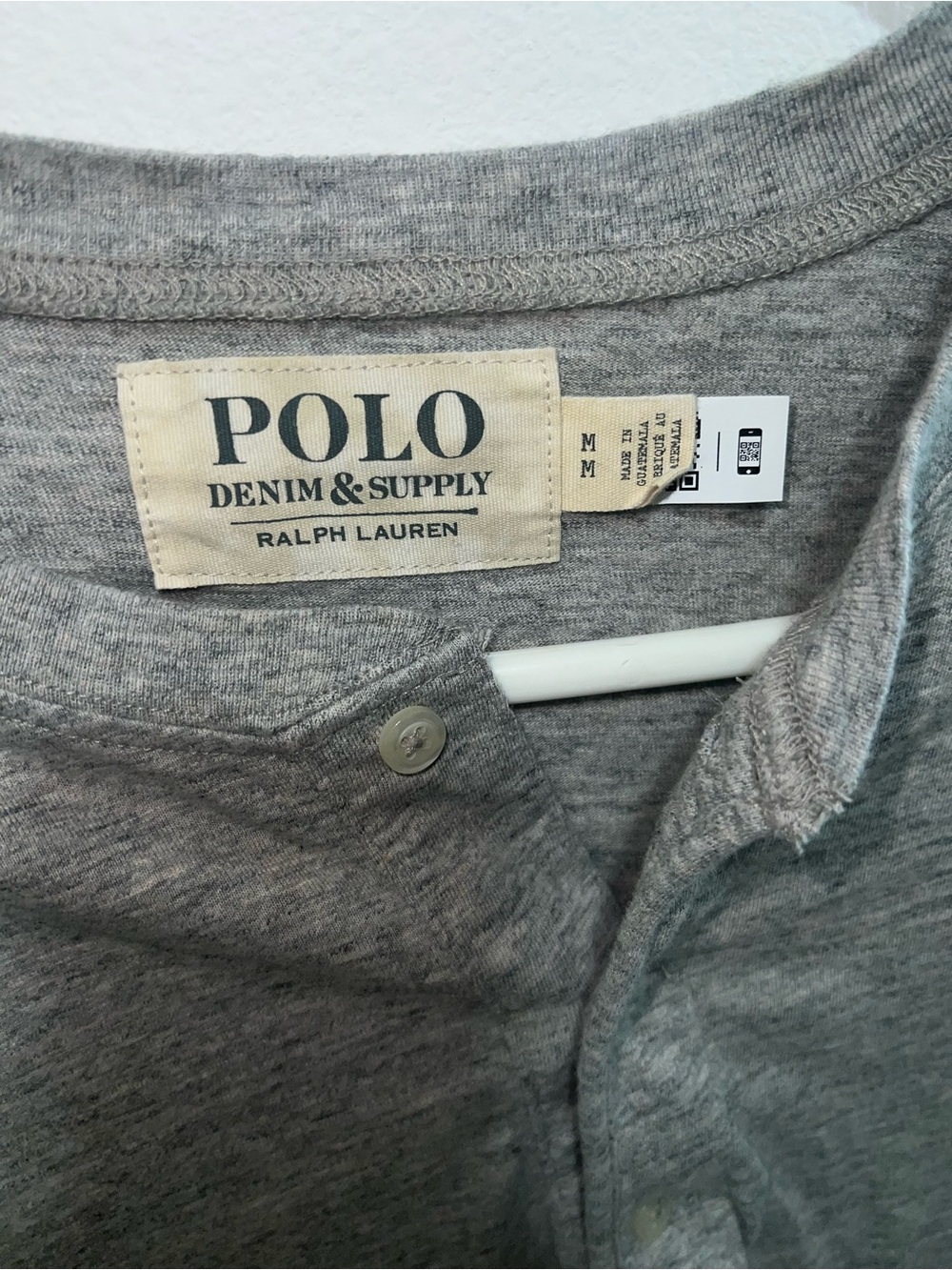 Polo by Ralph Lauren Gray Henley Button-Front Top